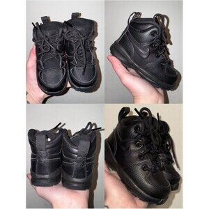 Nike Kids Black High-Top Hiking Boots
